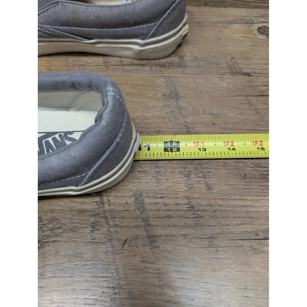 Vans Classic Slip-On Skate Shoes Unisex Size 9.5W / 8M‎ Gray Casual Style